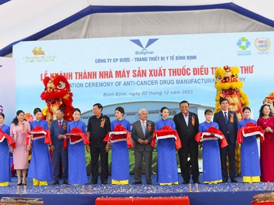 Bình Định có Nhà máy sản xuất thuốc điều trị ung thư