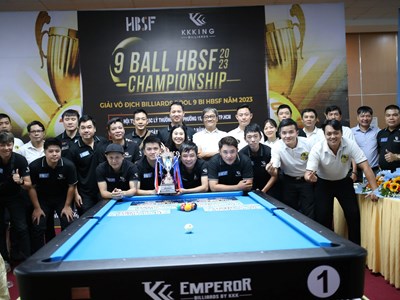 Gần 200 cơ thủ khắp cả nước tham dự Giải Billiards Pool 9 bi HBSF 2023