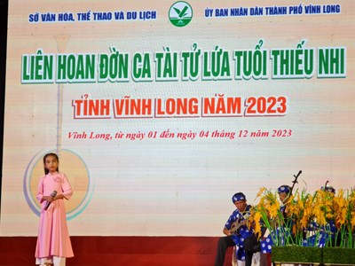 Vĩnh Long: Tổ chức song song Hội thi Đờn ca tài tử, trích đoạn cải lương và Liên hoan Đờn ca tài tử lứa tuổi thiếu nhi