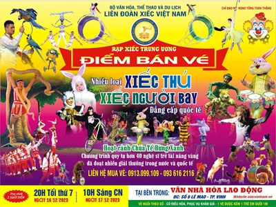 Liên đoàn Xiếc Việt Nam biểu diễn tại các tỉnh, thành