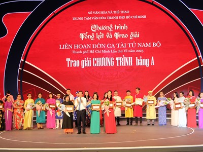 Trao giải "Hoa sen vàng" Liên hoan Đờn ca tài tử Nam Bộ TP.HCM