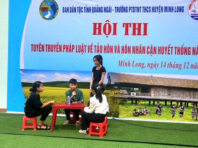 Quảng Ngãi: Tuyên truyền pháp luật giảm thiểu tảo hôn và hôn nhân cận huyết thống