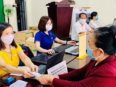 Chi trả gộp 2 tháng lương hưu và trợ cấp BHXH vào tháng 1.2024