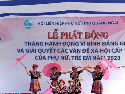 Quảng Ngãi: Hướng đến mục tiêu xây dựng xã hội văn minh, trao cơ hội bình đẳng cho phụ nữ và trẻ em gái