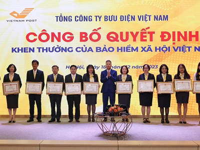 Biểu dương tập thể, cá nhân ngành Bưu điện phát triển người tham gia BHXH, BHYT