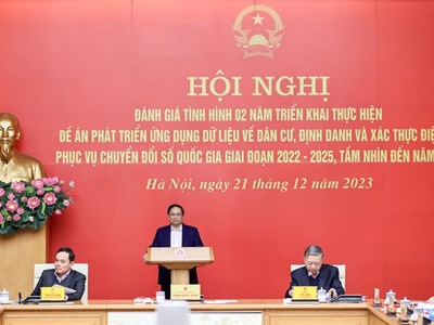 Thủ tướng: Đẩy mạnh triển khai Đề án 06, phục vụ hiệu quả người dân và doanh nghiệp