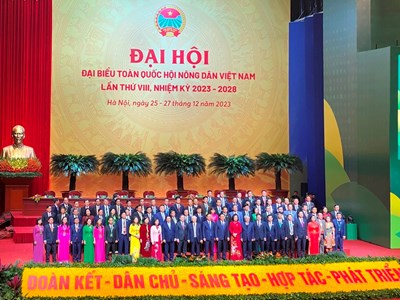 Đại hội đại biểu toàn quốc Hội Nông dân Việt Nam lần thứ VIII: Khát vọng phát triển đất nước phồn vinh, hạnh phúc