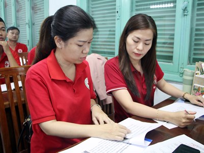 Tập huấn kỹ năng hoạt động tình nguyện viên Chữ thập đỏ