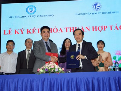 Viện KHXH vùng Nam Bộ và Trường ĐH Văn hóa TP.HCM ký kết hợp tác nghiên cứu khoa học và đào tạo
