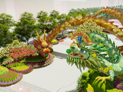 Đường hoa Nguyễn Huệ 2024 mang chủ đề “Xuân yêu thương, Tết sum vầy”