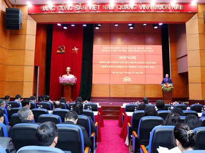 Đảng bộ Bộ VHTTDL: Tập trung lãnh đạo, lan tỏa, chuyển biến tích cực trong mỗi cán bộ, đảng viên