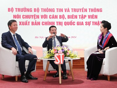 Bộ TT&TT và Nhà xuất bản Chính trị quốc gia Sự thật ký kết chương trình phối hợp