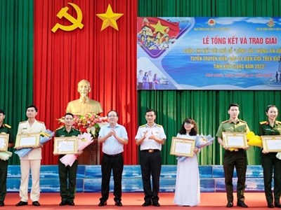 Kiên Giang trao giải cuộc thi tuyên truyền biển, đảo, biên giới