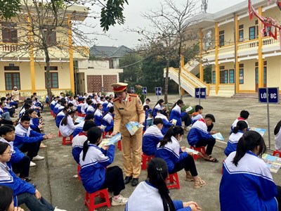 Gần 30.000 học sinh ở Thanh Hóa được tuyên truyền pháp luật về trật tự ATGT