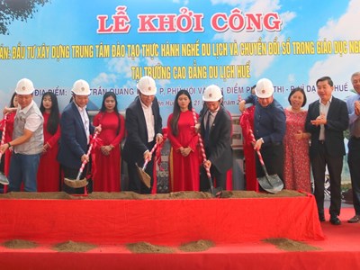 Xây dựng Trung tâm Đào tạo thực hành nghề du lịch tại Huế