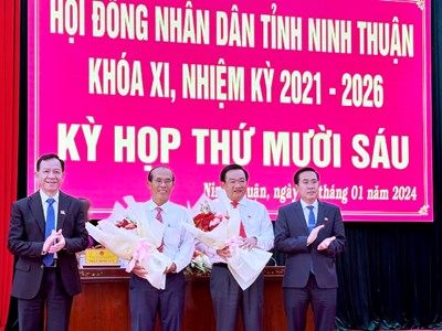 Ông Trịnh Minh Hoàng giữ chức Phó Chủ tịch UBND tỉnh Ninh Thuận