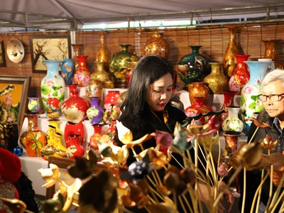 Hà Nội khai mạc chợ hoa Tết truyền thống phố Hàng Lược