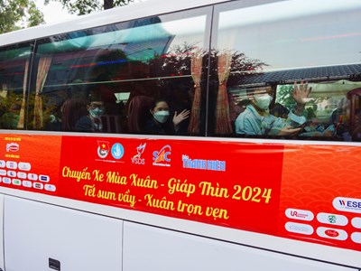 “Chuyến xe mùa xuân” 2024: Thông điệp của tình thân ái