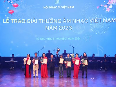 93 tác phẩm, chương trình xuất sắc được trao Giải thưởng Âm nhạc Việt Nam 2023
