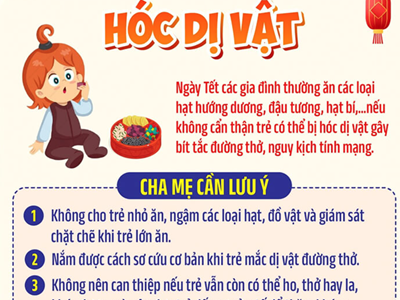Phòng, chống tai nạn thương tích cho trẻ trong dịp Tết