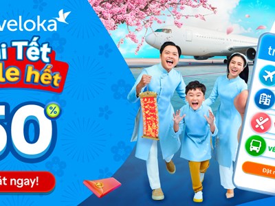 Nhu cầu đặt vé máy bay trên nền tảng Traveloka tăng vọt dịp Tết Nguyên Đán 2024