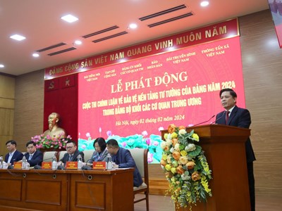 Phát động Cuộc thi chính luận về bảo vệ nền tảng tư tưởng của Đảng năm 2024