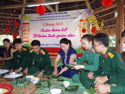 Quảng Nam: Đồng bào vùng cao vui hội “Xuân đoàn kết - Thắm tình quân dân”