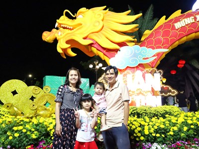 Cần Thơ: Đưa vào phục vụ Vườn hoa nghệ thuật Cần Thơ Tết Giáp Thìn 2024