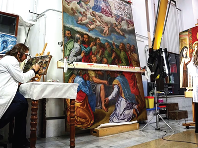 Chuyện ít biết về những chuyên gia phục chế các kiệt tác tại Italia