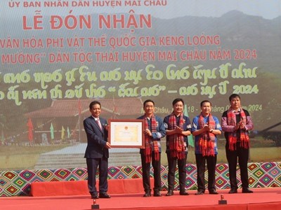 Hoà Bình đón nhận Di sản văn hóa phi vật thể quốc gia Keng Loóng và mở hội Xên Mường