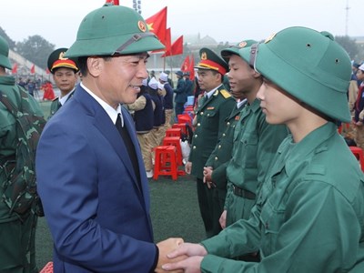 Thanh Hóa: Tưng bừng ngày hội giao, nhận quân năm 2024