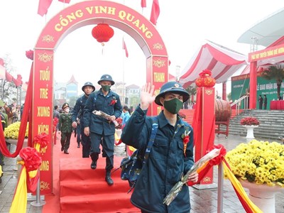 Tân binh tự hào ngày lên đường nhập ngũ
