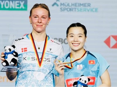 Thuỳ Linh giành ngôi á quân Giải cầu lông Đức mở rộng 2024