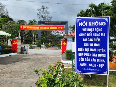 Côn Đảo sẽ kiên quyết: Nói không với đốt hàng mã tại các di tích