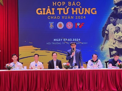 Bắc Ninh tổ chức Giải bóng đá Tứ hùng chào xuân 2024