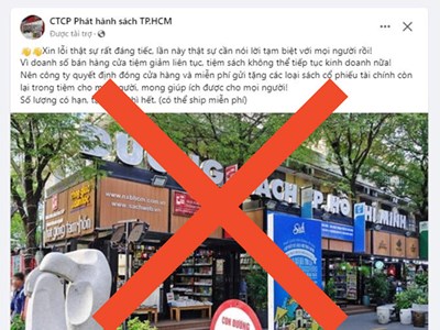 Đường Sách TP.HCM cảnh báo tài khoản giả mạo