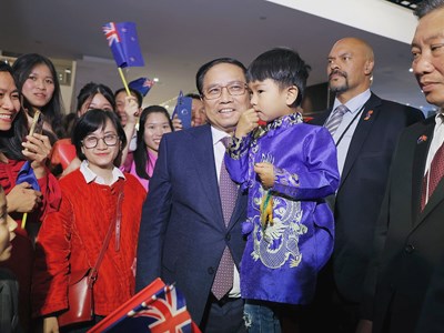 Thủ tướng Phạm Minh Chính gặp kiều bào tại New Zealand