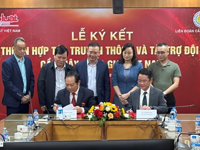 Báo Pháp luật Việt Nam chính thức ký Ghi nhớ thỏa thuận hợp tác truyền thông và tài trợ với Liên đoàn Cầu mây Việt Nam