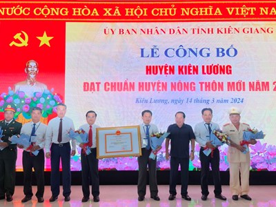 Kiên Giang thêm huyện đạt chuẩn nông thôn mới