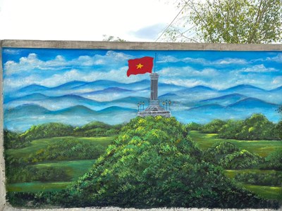 Gửi thông điệp ý nghĩa qua bích họa “Tự hào một dải non sông”