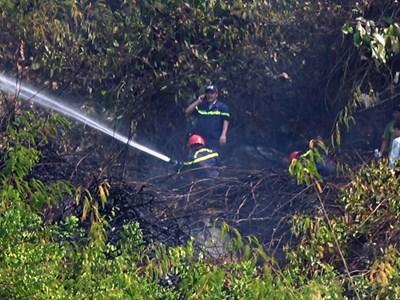 Tây Ninh: Kiểm soát được 2 vụ cháy xảy ra cùng một ngày tại quần thể núi Bà Đen