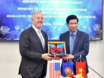 Thứ trưởng Hồ An Phong tiếp Đoàn doanh nghiệp cấp cao Hội đồng Kinh doanh Hoa Kỳ - ASEAN