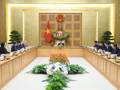 Thủ tướng tiếp đoàn doanh nghiệp Hội đồng Kinh doanh Hoa Kỳ-ASEAN