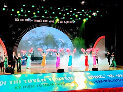 37 đội tuyên truyền lưu động tham gia Hội thi kỷ niệm 70 năm Chiến thắng Điện Biên Phủ