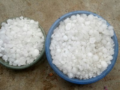 Mưa đá kèm giông lốc ở nhiều huyện miền núi Nghệ An