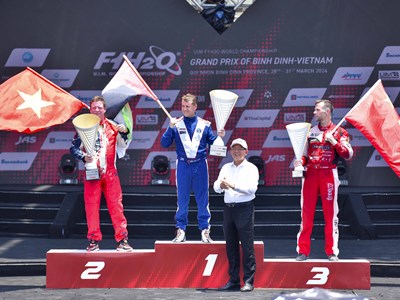 Kết quả Giải Vô địch thế giới thuyền máy nhà nghề UIM F1H2O chặng Bình Định