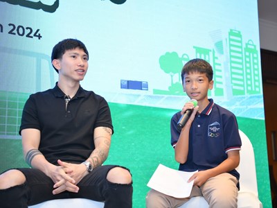 Văn Hậu muốn truyền “lửa” bóng đá cho các cầu thủ dự Giải U9 Toyota Cup