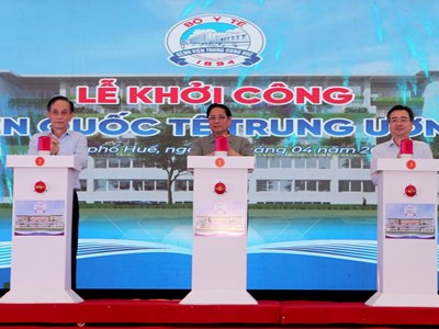 Thủ tướng Phạm Minh Chính dự khởi công Bệnh viện Quốc tế Trung ương Huế 2