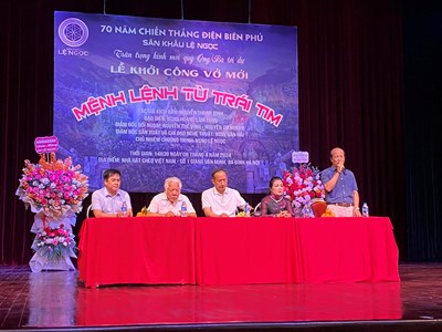 Sân khấu Lệ Ngọc khởi công vở diễn kỷ niệm 70 năm chiến thắng Điện Biên Phủ