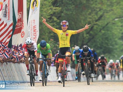 Nguyễn Thị Thật tiếp tục thắng chặng tại Tour of Thailand 2024